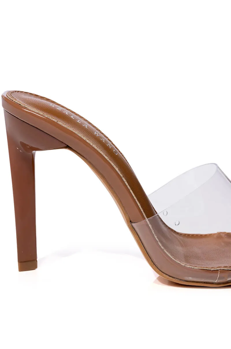 AZALEA WANG DROP STILETTO SANDAL IN NUDE