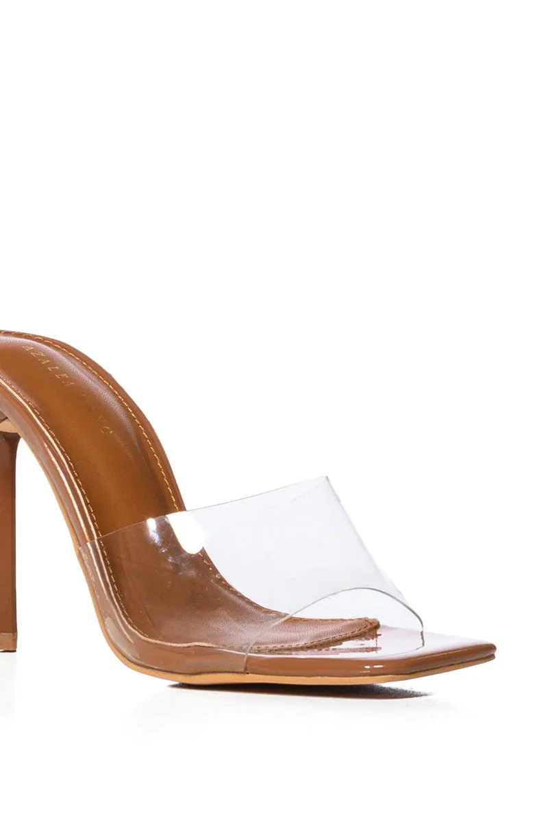 AZALEA WANG DROP STILETTO SANDAL IN NUDE