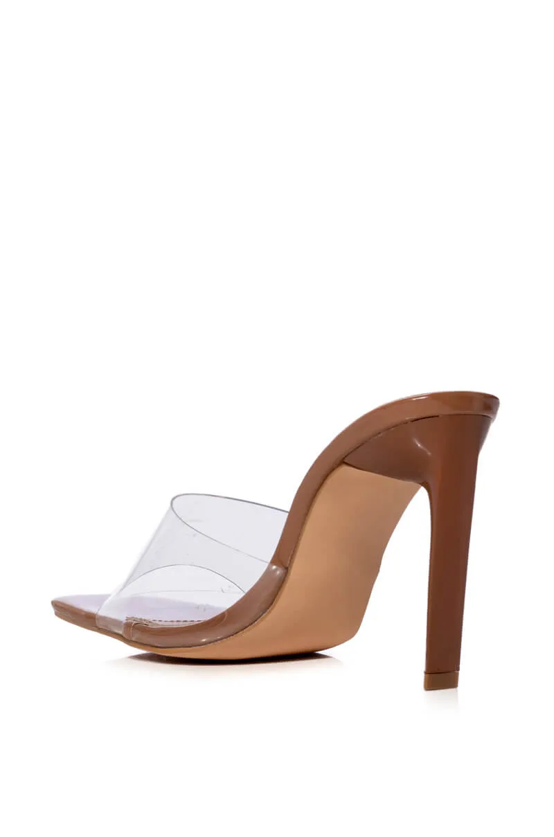 AZALEA WANG DROP STILETTO SANDAL IN NUDE