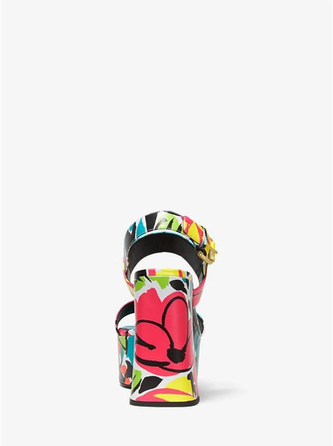 Blaire Floral Leather Platform Sandal