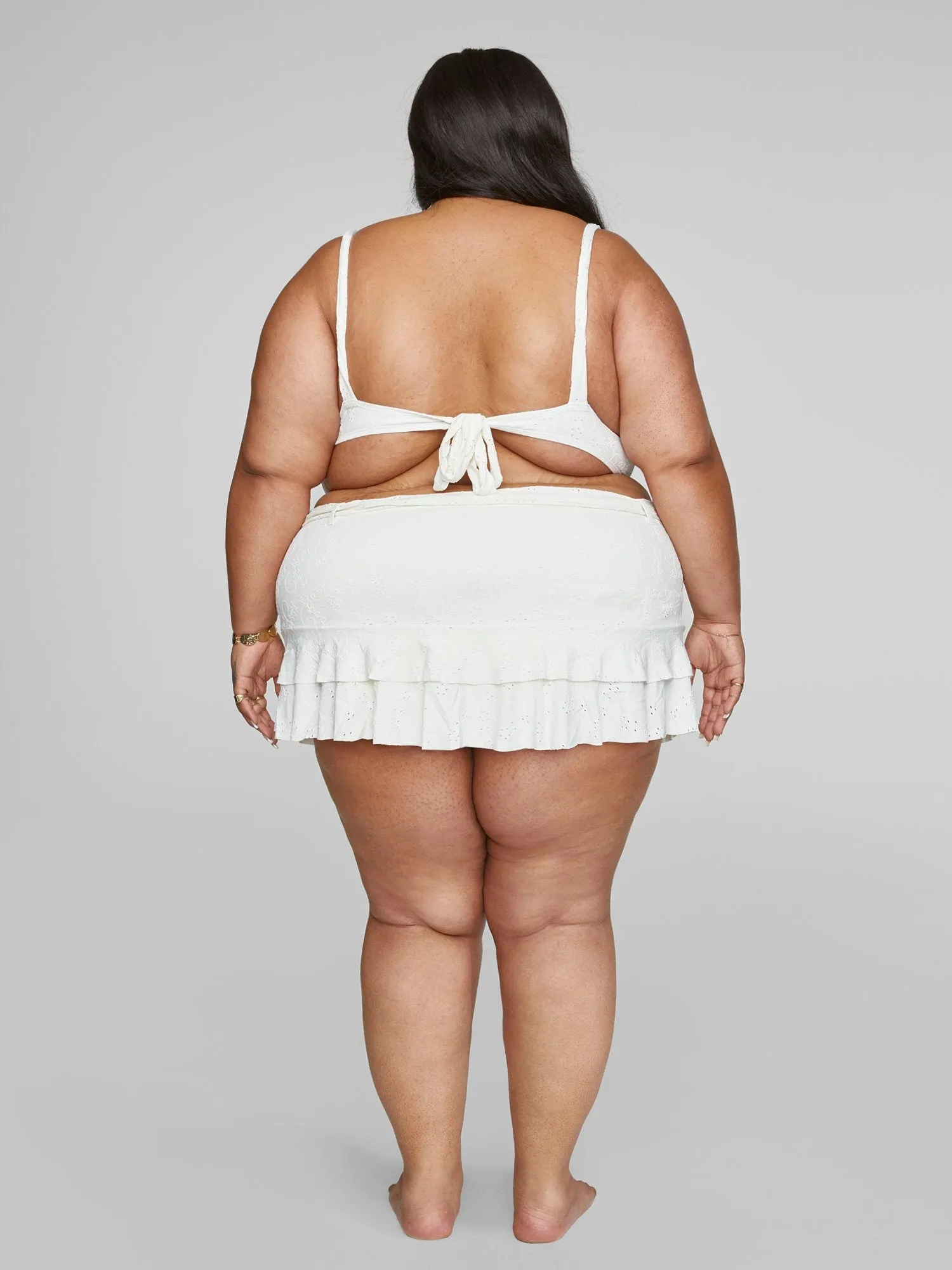 Fashion To Figure - Sasha Eyelet Bikini Swim Skirt