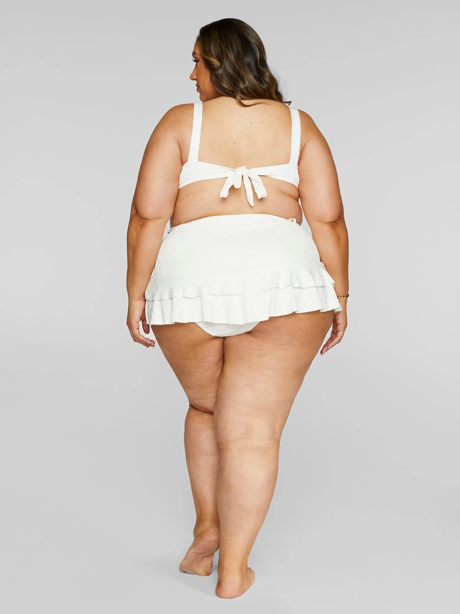 Fashion To Figure - Sasha Eyelet Bikini Swim Skirt
