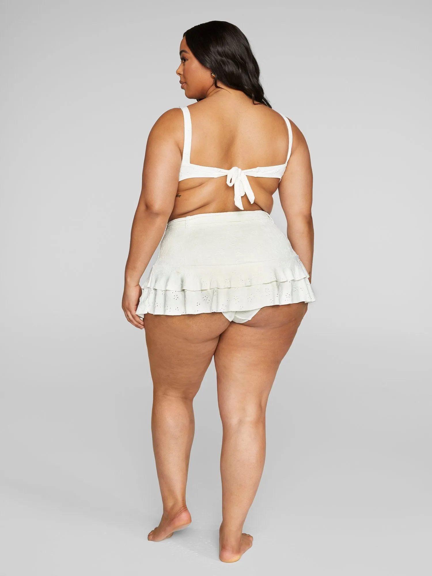 Fashion To Figure - Sasha Eyelet Bikini Swim Skirt