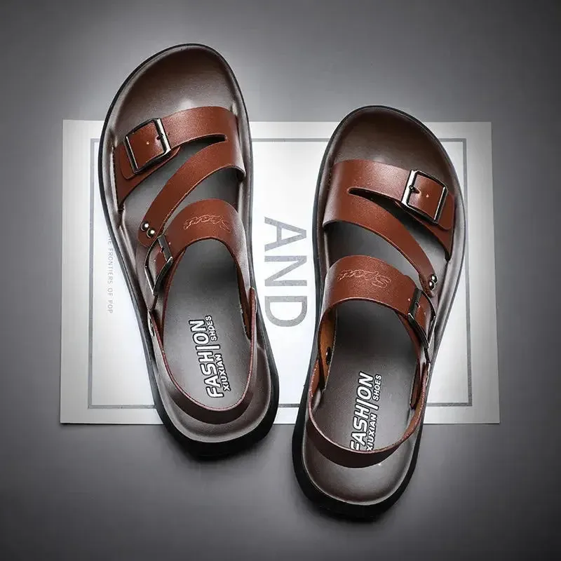Funki Buys | Shoes | Men's Summer Fashion Leather Sandals