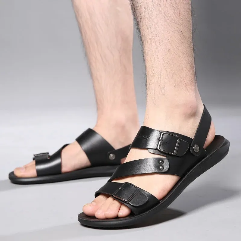 Funki Buys | Shoes | Men's Summer Fashion Leather Sandals