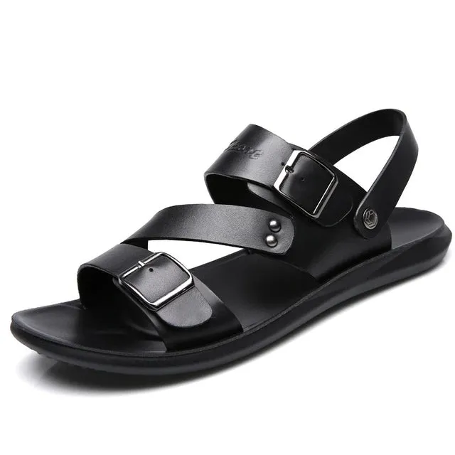 Funki Buys | Shoes | Men's Summer Fashion Leather Sandals