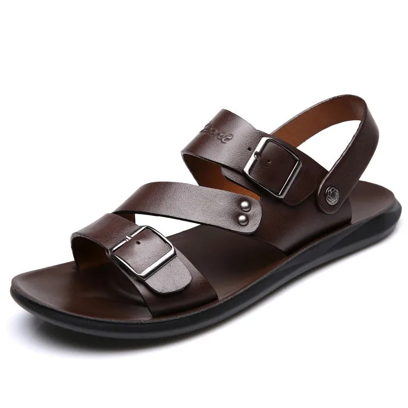 Funki Buys | Shoes | Men's Summer Fashion Leather Sandals