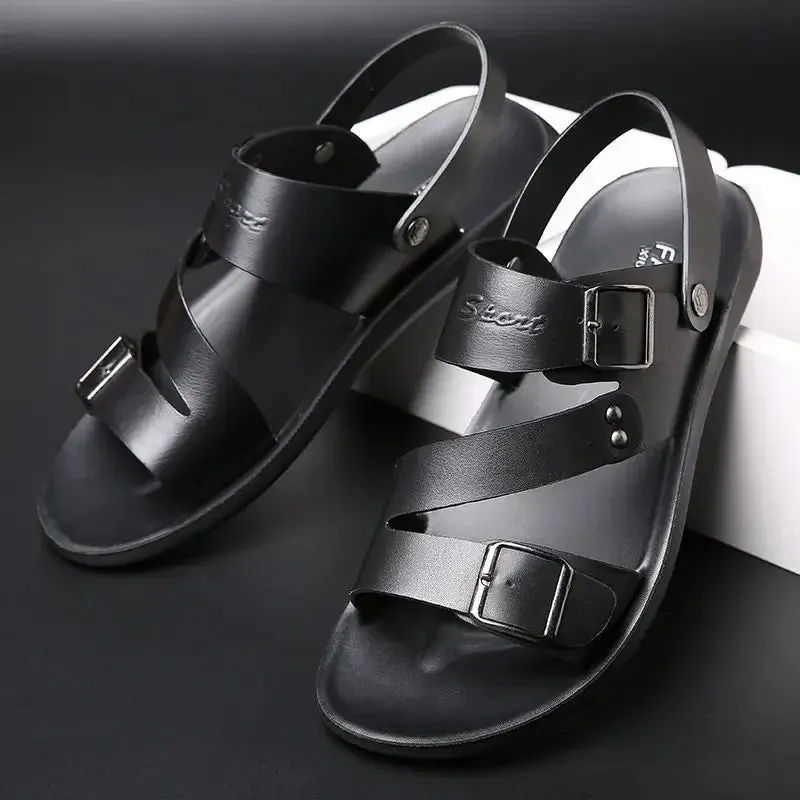 Funki Buys | Shoes | Men's Summer Fashion Leather Sandals