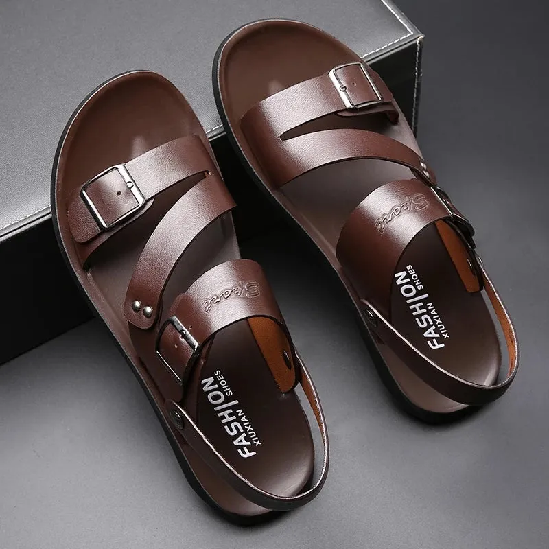 Funki Buys | Shoes | Men's Summer Fashion Leather Sandals