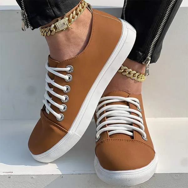 Women's Low-Cut Flat Casual Canvas Shoes 17469427C